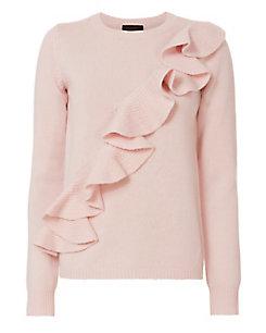 Exclusive For Intermix Susie Asymmetric Ruffle Sweater