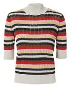 Sonia Rykiel Lurex Multi-striped Top Multi P