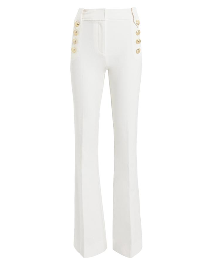 Derek Lam 10 Crosby Robertson Sailor Flare Trousers White 00