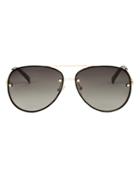 Le Specs Luxe Hyperspace Aviator Sunglasses Black/gold 1size