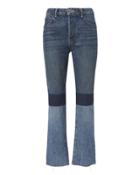 Helmut Lang Patchwork High-rise Crop Jeans