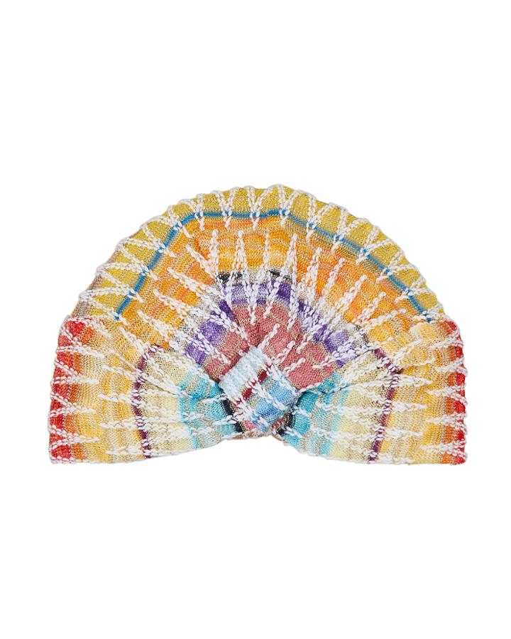 Missoni Mare Zig Zag Rainbow Knit Headband Rainbow 1size