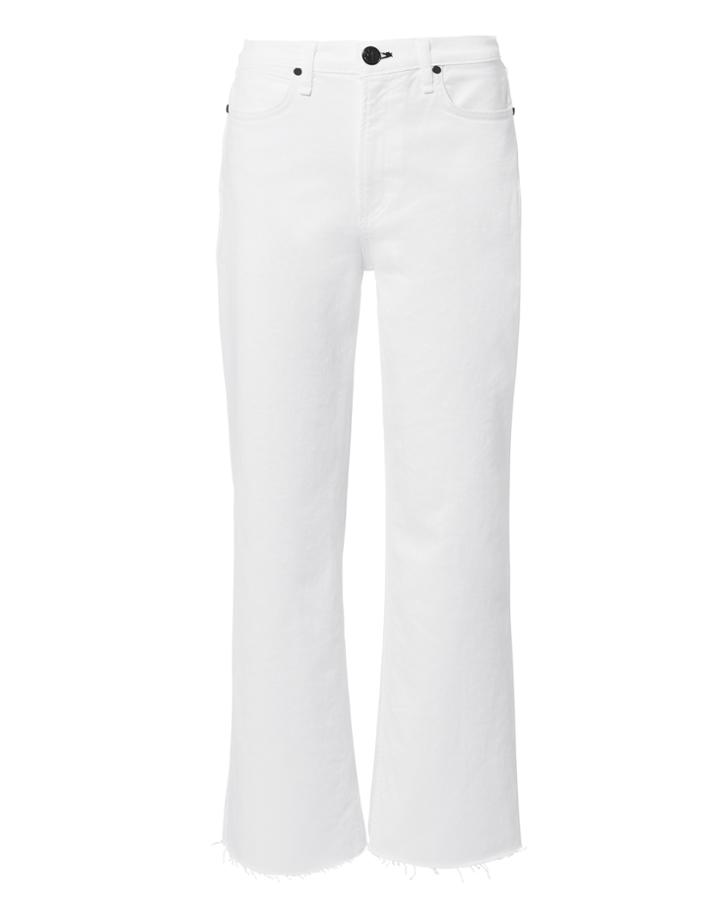 Rag And Bone Rag & Bone/jean Justine Wide Leg White Jeans White 24
