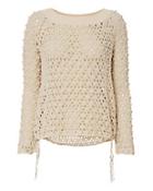 Jonathan Simkhai Cage Pearl Off-the-shoulder Sweater