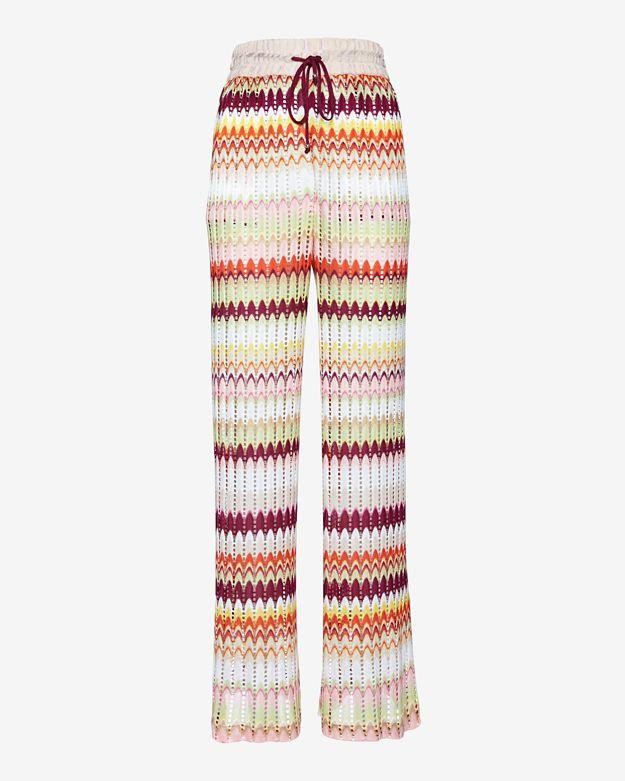 Missoni Mare Perforated Knit Print Pant