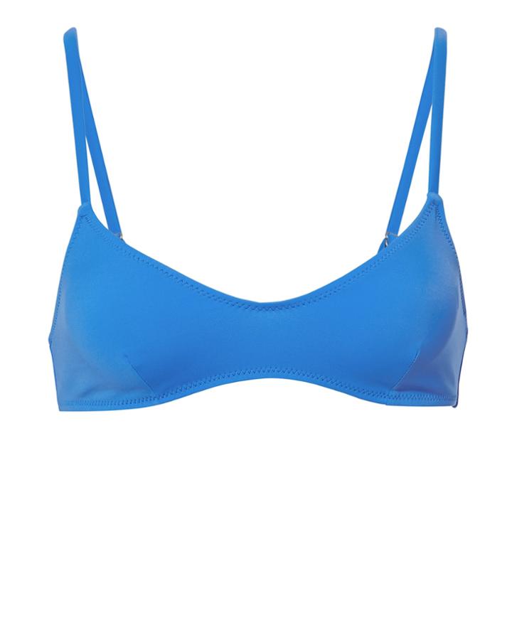 Solid & Striped Rachel Bikini Top Blue-med P
