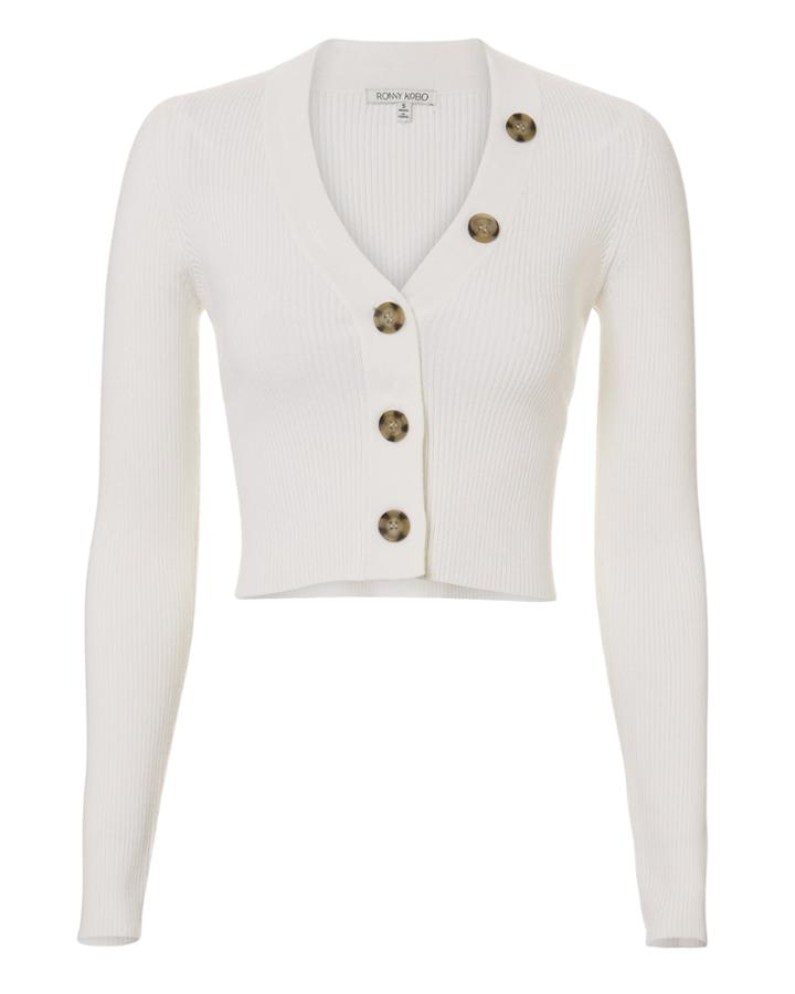 Torn Ronny Kobo Yula Crop Cardigan Beige P