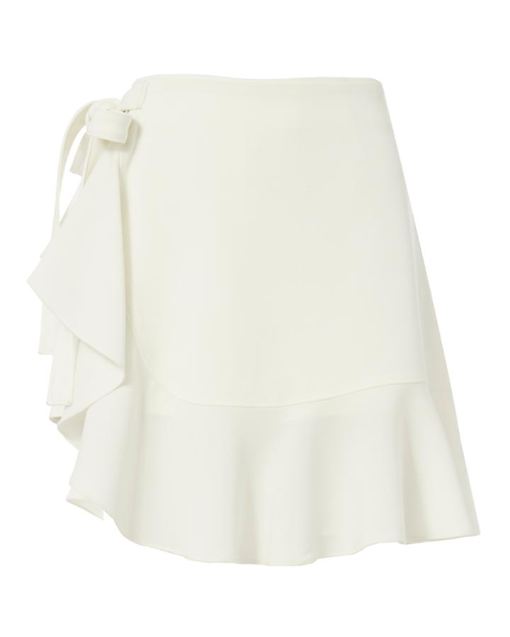 Cinq Ã  Sept Side Tie Ruffle Skort