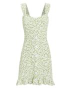Faithfull The Brand Lou Lou Mini Dress Green/floral S