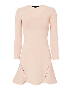 Alexander Wang Knit Flare Lacing Dress