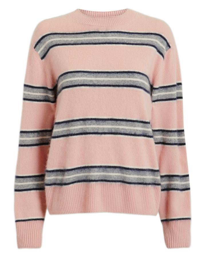 Sea Salene Striped Cashmere Sweater Pink/grey S