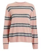Sea Salene Striped Cashmere Sweater Pink/grey S