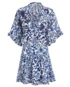 Poupette St Barths Kaila Mini Dress Blue/white/floral S
