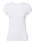 Enza Costa Cap Sleeve Rib White T-shirt White P