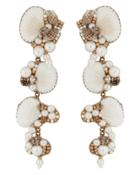 Deepa Gurnani Aliyah Shell Beaded Earrings Ivory 1size