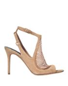 Alexander Wang Piper Fishnet Sandals Beige 40