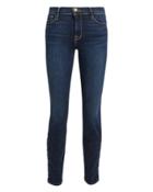 Frame Le Skinny De Jeanne Snap Away Jeans Dark Blue Denim 29