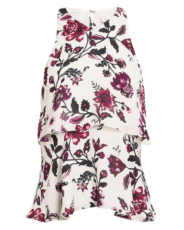 Alc A.l.c. Duran Floral Tank Ivory/floral Zero