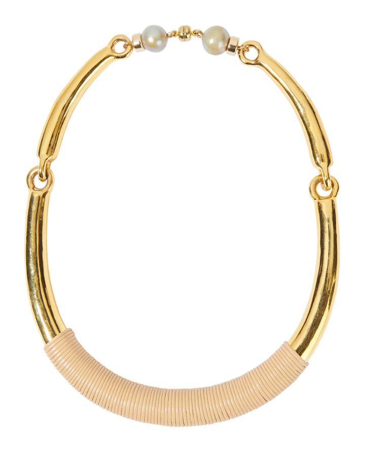 Lizzie Fortunato Saddle Necklace Gold 1size