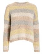 Exclusive For Intermix Intermix Henrietta Striped Sweater Tan P