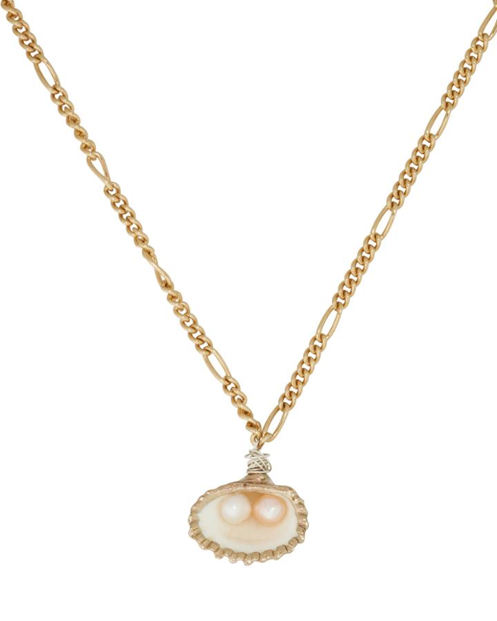 Wald Berlin Drop It Like Its Hot Necklace Ivory/gold 1size