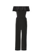 L'agence Nicolle Off-the-shoulder Jumpsuit Black 2