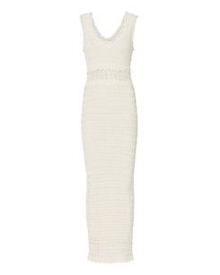 Ronny Kobo Noria Crochet Knit Maxi Dress