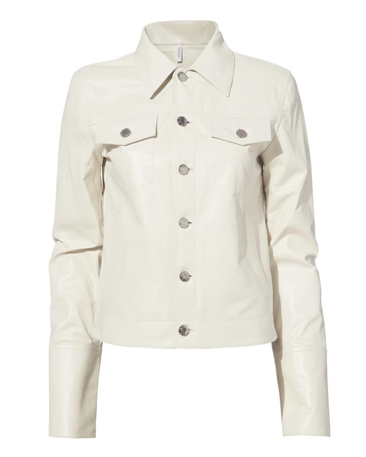 Helmut Lang White Leather Jacket White S