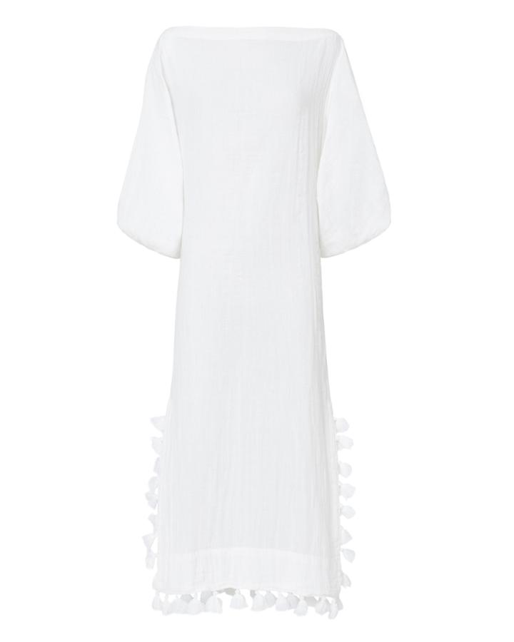 Rhode Resort Delilah Off Shoulder Maxi Dress White P