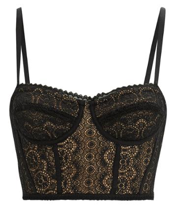 Night Night By Simkhai Night Night By Jonathan Simkhai Black Lace Bustier Black/nude M