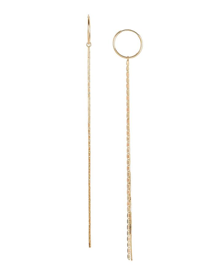 Loren Stewart Baby Valentino And Fairy Floss Tassel Hoops Gold 1size