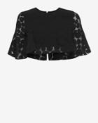 Cushnie Et Ochs Polka Dot Pattern Crop Top