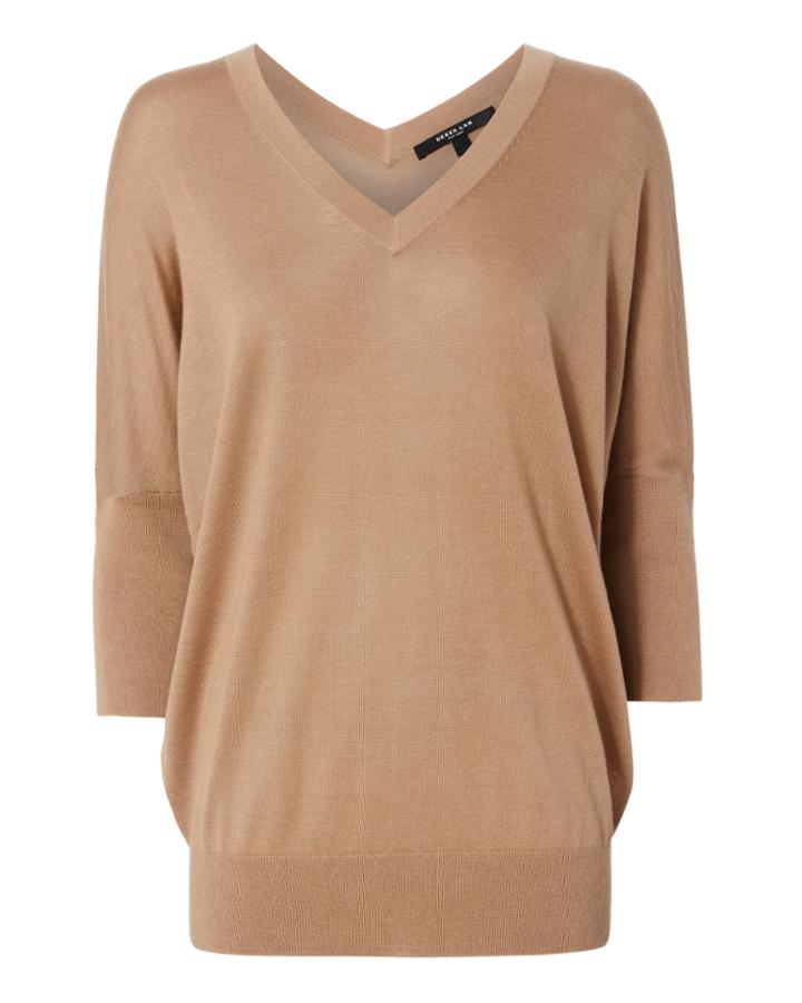 Derek Lam Core Camel Batwing Sweater Beige/khaki L