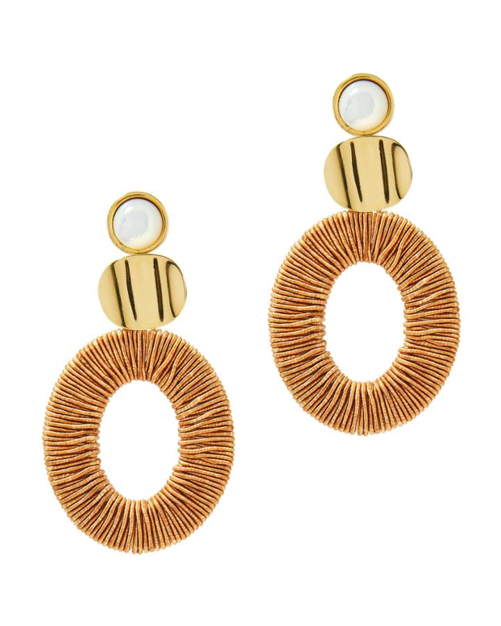 Lizzie Fortunato Harvest Moon Earrings Gold 1size
