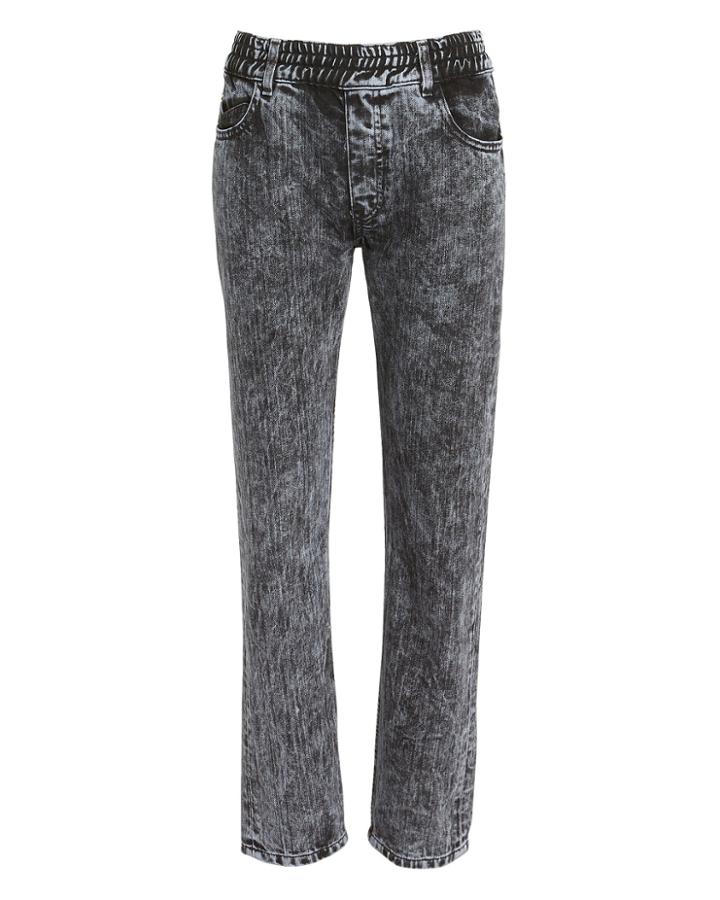 Caroline Constas Remi Jeans Black Acid Wash Denim 27