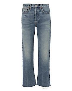 Re/done High-rise Stove Pipe Jeans