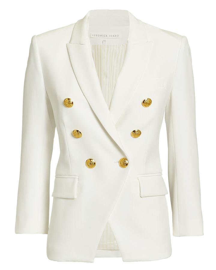 Veronica Beard White Empire Blazer White 10