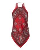 Diane Von Furstenberg Scarf Print Blouse Multi P
