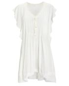 Poupette St Barths Poupette St Barth Mila Lace-trimmed Georgette Dress White P