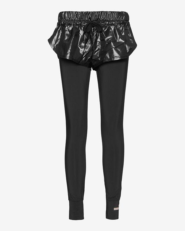 Adidas By Stella Mccartney Running Shorts Over Leggings