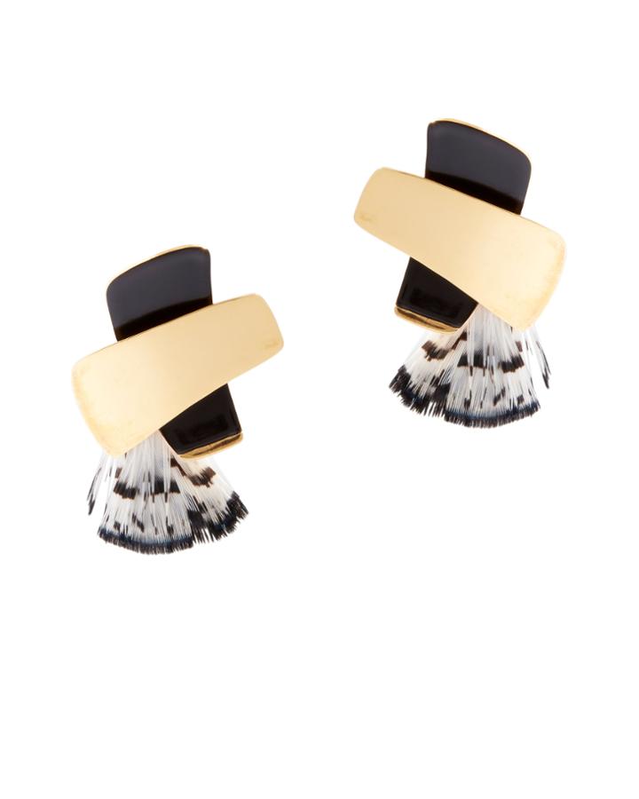 Lizzie Fortunato Jet Blossom Earrings Black 1size