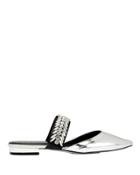 Suecomma Bonnie Crystal-embellished Silver Mules Silver 37