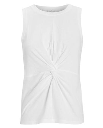 5th & Mode Fifth & Mode Alicia Knot Front Tank Top White S