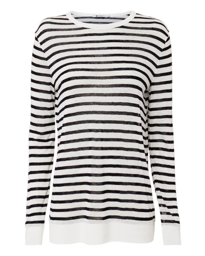 T By Alexander Wang Striped Tee Multi M