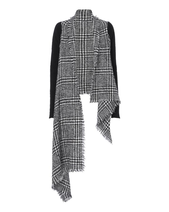 Faliero Sarti Catrinella Houndstooth Wrap Top