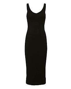 Enza Costa Gia Scoop Back Black Dress