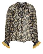 Ulla Johnson Nailah Blouse Navy Zero