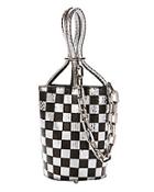 Alexander Wang Roxy Checkerboard Elaphe Mini Bucket Bag