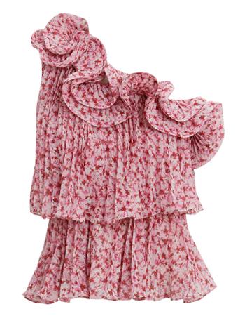 Amur Portia One Shoulder Top Pink P