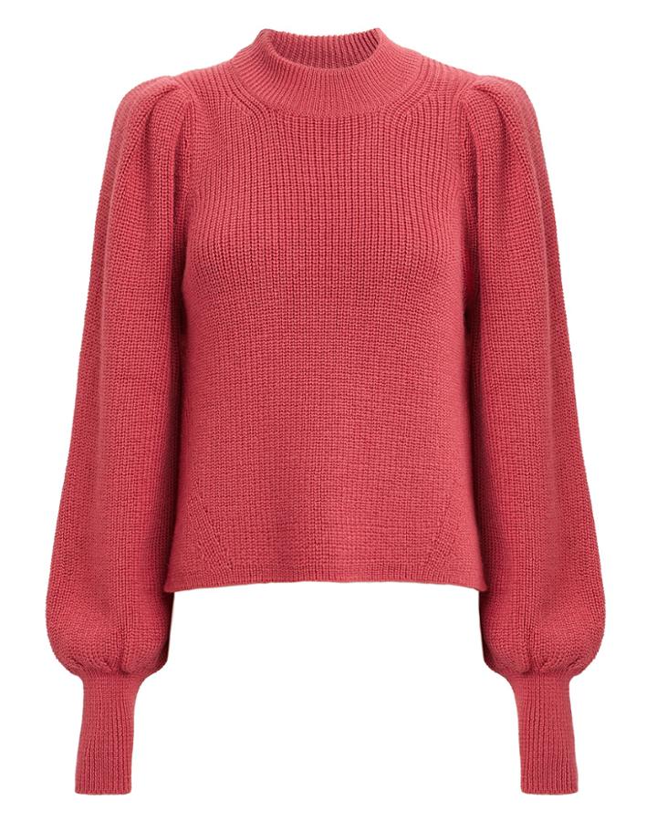 Eleven Six Mia Geranium Sweater Geranium Pink M